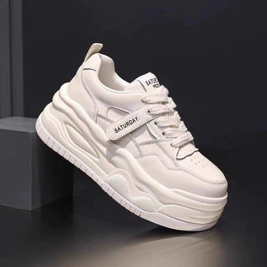 Damen Chunky Sneakers mit trendiger Plateau-Sohle und seitlichem Klettverschluss R&B