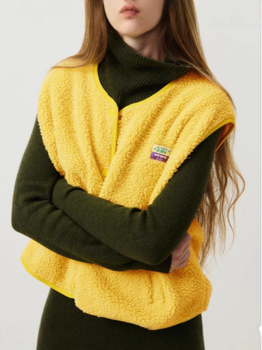 Damen komfortable Fleece-Weste R&B