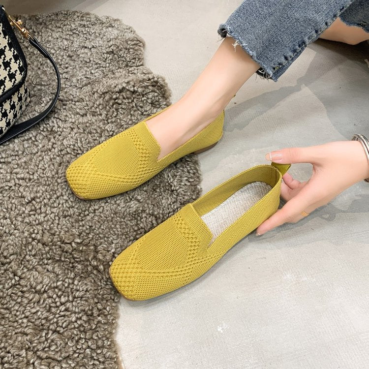 Damen Slip-On Mokassins aus atmungsaktivem Netzmaterial R&B