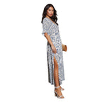 Damen Leichtes Maxikleid mit floralem Muster und lässigem Schnitt R&B