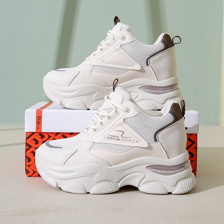Damen Sneaker mit dicker Profilsohle und atmungsaktiver Mesh-Oberfläche R&B