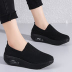 Damen Bequeme Slip-On Laufschuhe mit dämpfendem Fußbett und atmungsaktivem Obermaterial