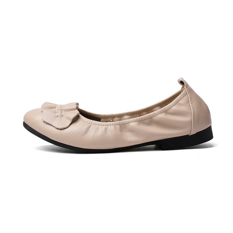 Damen Ballerinas mit dekorativem Schleifenakzent und rutschfester Sohle R&B