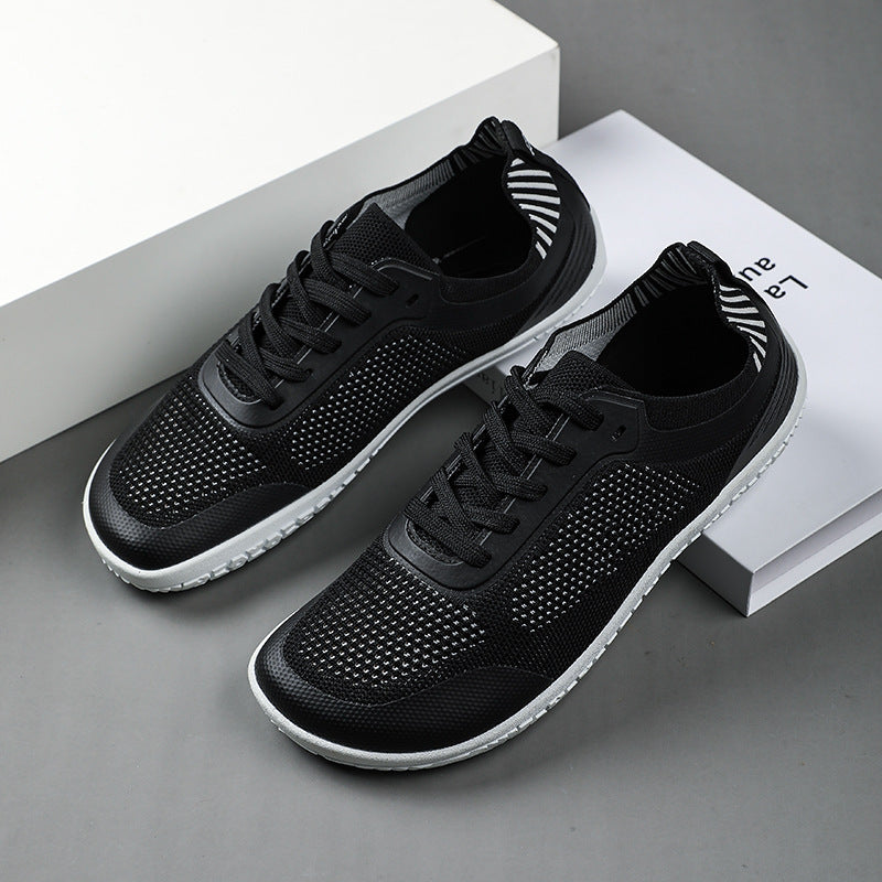 Unisex nan atmungsaktive Strick-Sneaker mit Gedächtnisschaum-Innensohle und flexibler Gummi-Laufsohle R&B