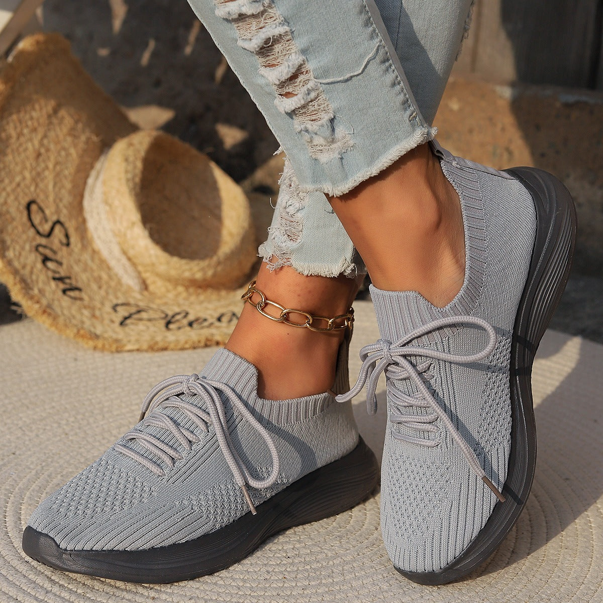 Damen Atmungsaktive und flexible Lifestyle Sneakers R&B