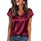 Damen Satinbluse R&B
