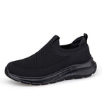 Damen Bequeme Slip-On Sneakers mit elastischem Obermaterial und dämpfender Sohle