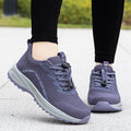 Damen komfortable Laufsneaker mit elastischem Schnellverschluss und atmungsaktiver Mesh-Oberfläche R&B