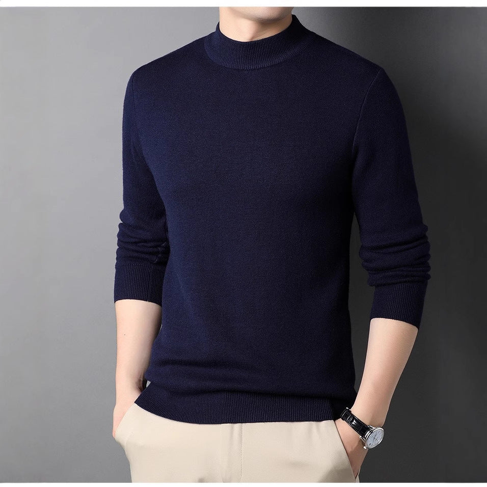 Herren Feinstrickpullover mit Rollkragen und soften Materialien R&B