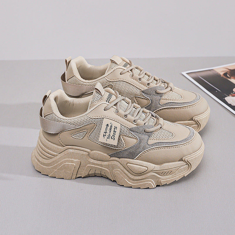 Damen Sneakers im modernen Chunky-Stil mit atmungsaktivem Obermaterial und gepolsterter Sohle R&B