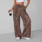 Damen Weite Tiermuster-Hose R&B