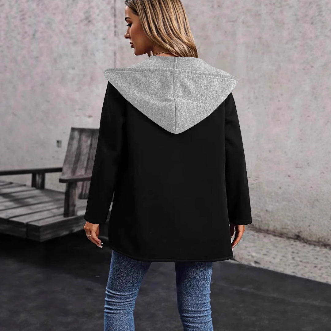 Damen Lässige Kapuzenjacke mit praktischen Taschen und modernem Schnitt R&B