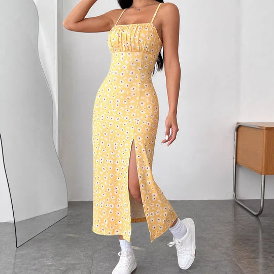 Damen Maxikleid mit Blumenmuster R&B