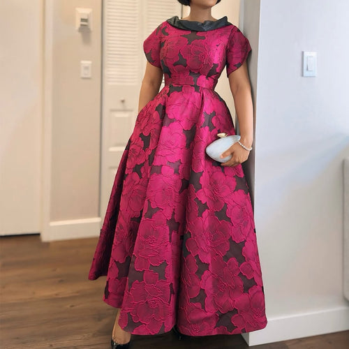 Damen Elegantes Midikleid mit floralem Design und strukturiertem Oberteil R&B