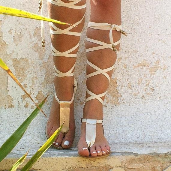 Damen Gladiator Sandalen R&B