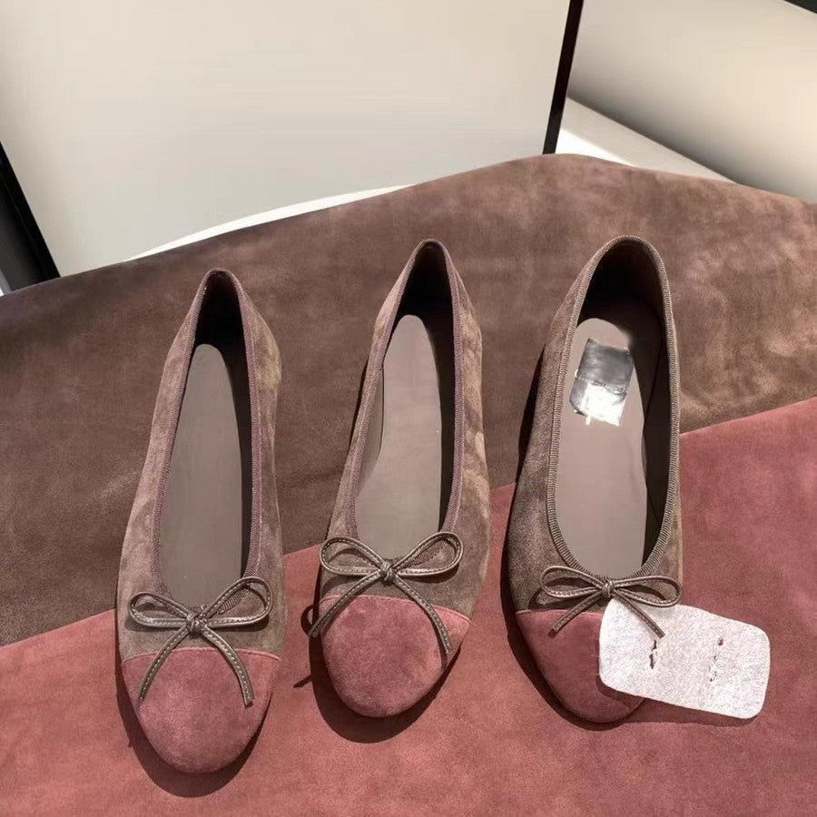 Damen Elegante Ballerinas mit modischem Schleifenakzent R&B