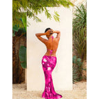 Damen Bikini mit asymmetrischem Rock und modischem Blumendruck R&B