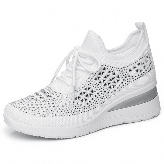 Damen Sneakers mit funkelnden Strass-Details und atmungsaktivem Obermaterial R&B