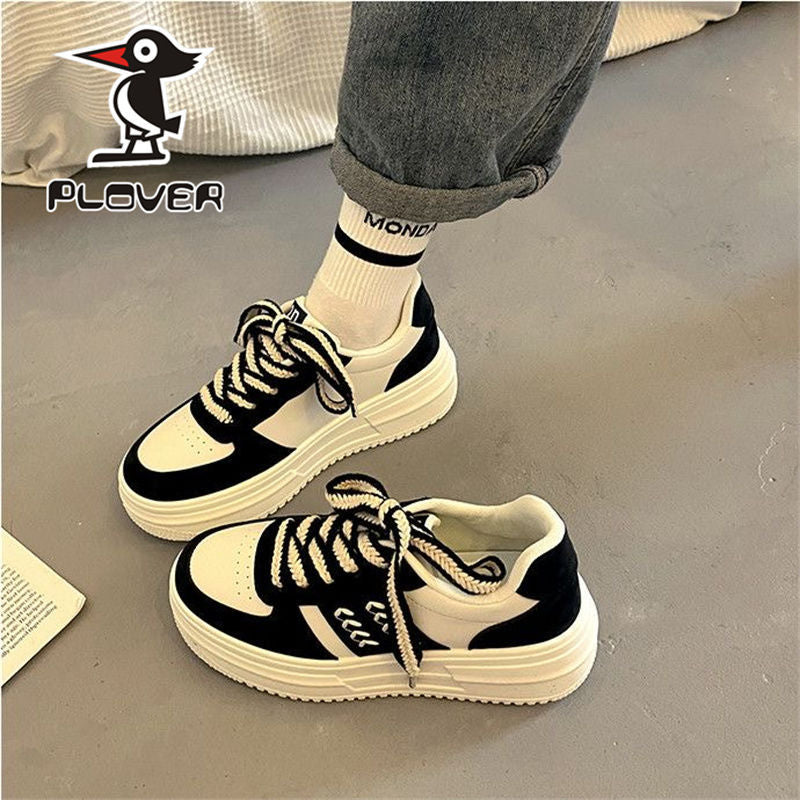 Damen modische Chunky-Sneaker mit stabiler Plattform und auffälligem Design R&B