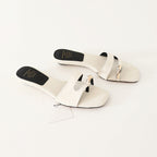 Damen modische Slides mit exklusivem Kettendetail R&B