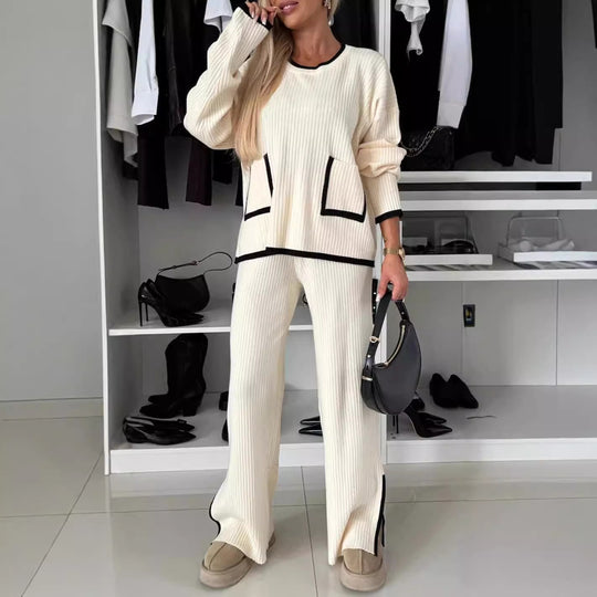 Damen Luftiges Lounge-Set mit modernen Details R&B