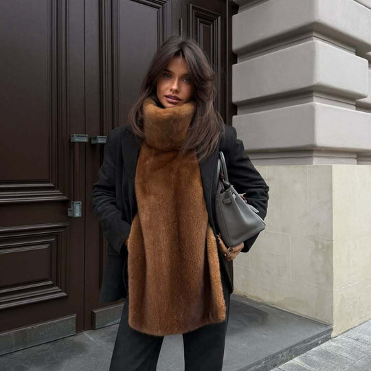 Damen Kunstpelzschal R&B