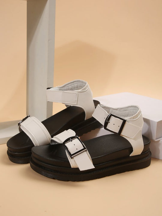 Damen Riemensandalen mit ergonomischem Fußbett und verstellbarem Schnallenverschluss R&B