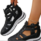 Damen Sportliche Sandalen mit verstellbaren Riemen und rutschfester Sohle R&B