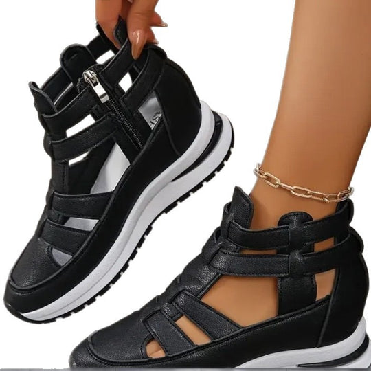 Damen Sportliche Sandalen mit verstellbaren Riemen und rutschfester Sohle R&B