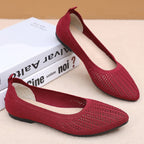 Damen Bequeme Ballerinas aus atmungsaktivem Netzmaterial