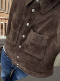 Damen Modische Wildlederjacke mit praktischen Klappentaschen R&B