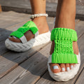 Damen komfortable Zehentrenner-Sandalen mit geflochtenem Obermaterial R&B