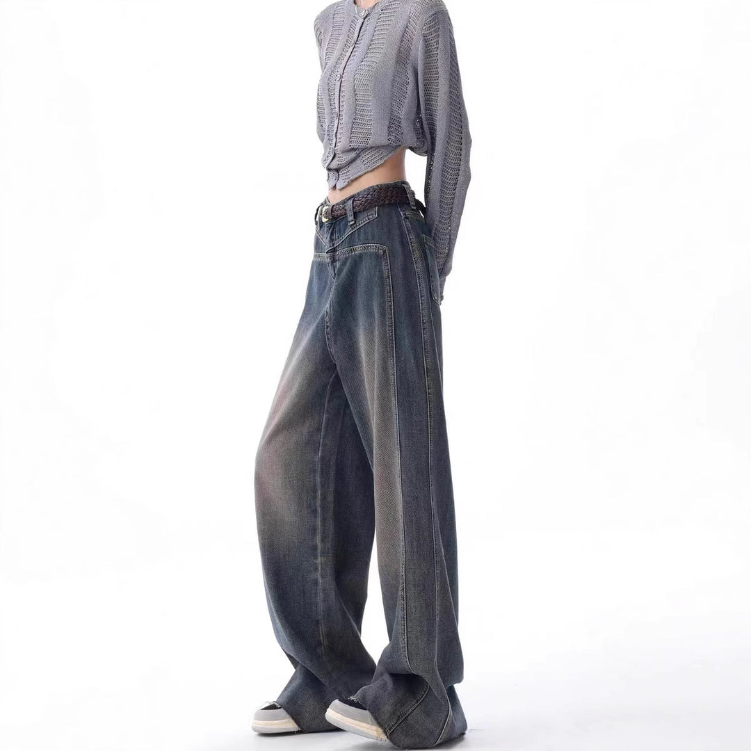 Damen Oversized Jeans mit lässigem Schnitt und hoher Taille R&B
