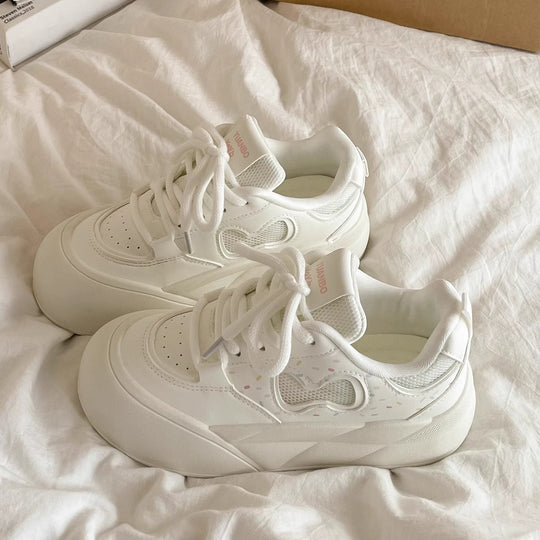 Damen Sportliche Sneakers mit übergroßem Sohlenprofil und atmungsaktiven Einsätzen R&B