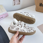 Damen Modische Sneaker mit Klettverschluss und tierischem Design