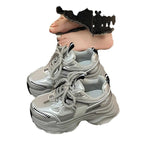Damen Chunky Fashion Sneakers mit atmungsaktiver Mesh-Oberfläche und rutschfester Sohle
