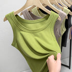 Damen ärmelloses Basic-Top aus hochwertigem Material R&B