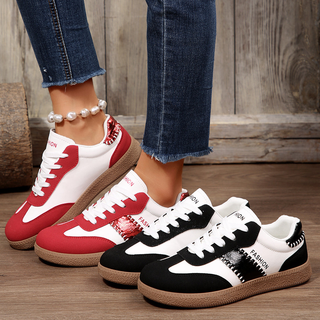 Damen modische Sneakers mit atmungsaktiver Struktur und rutschfester Sohle R&B