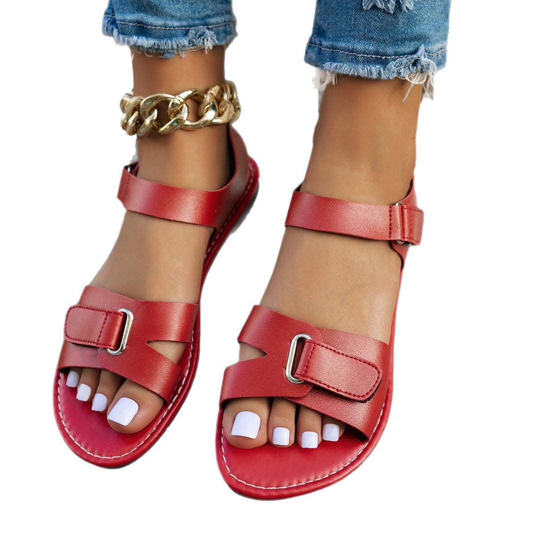 Damen Riemchen-Sandalen mit verstellbarem Schnallenverschluss R&B