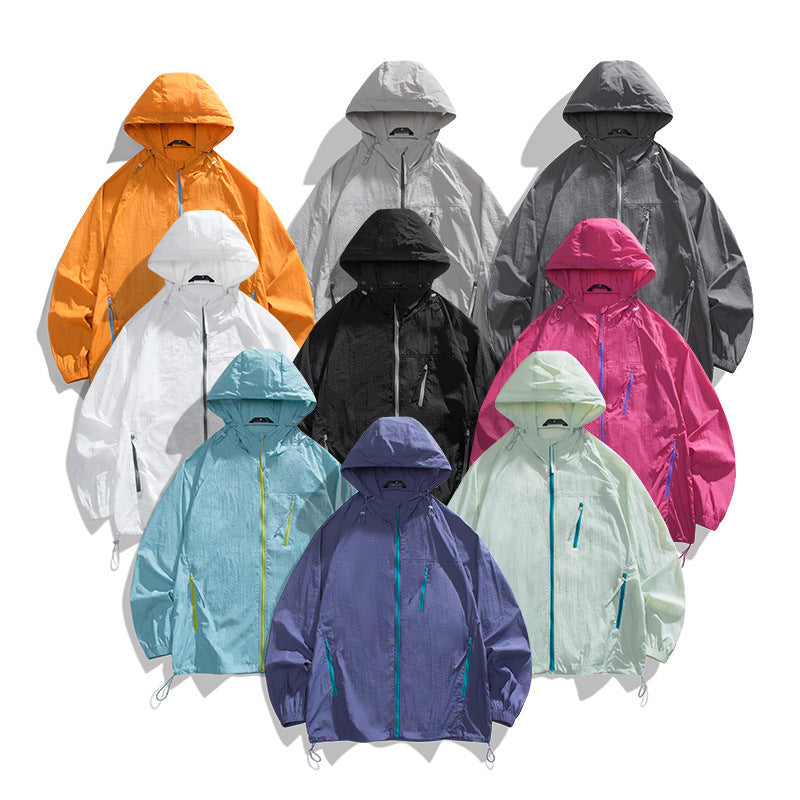 Herren leichtgewichtige Windjacke mit praktischen Taschen und atmungsaktiven Eigenschaften R&B