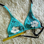 Damen-Bikini-Set mit floralem Design und verstellbaren Trägern R&B