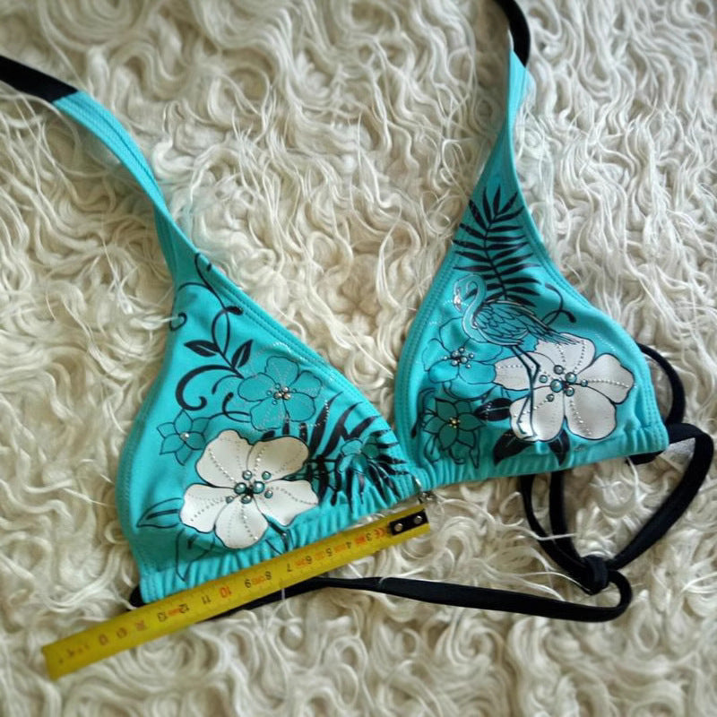 Damen-Bikini-Set mit floralem Design und verstellbaren Trägern R&B