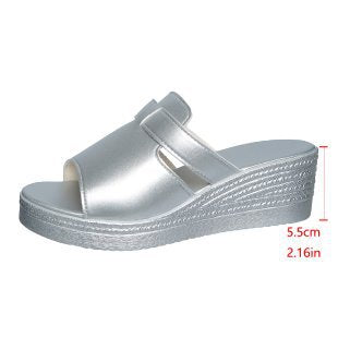 Damen Wedge-Pantoletten mit verstellbaren Riemen R&B