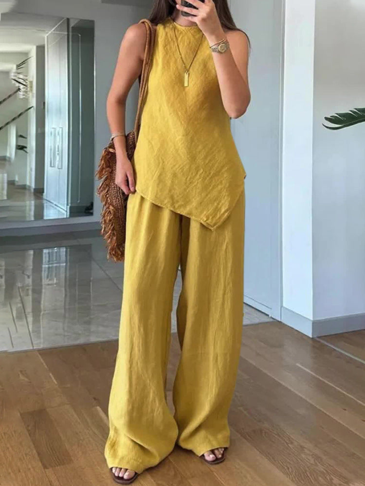 Damen Leichtes und fließendes Zweiteiler-Set R&B