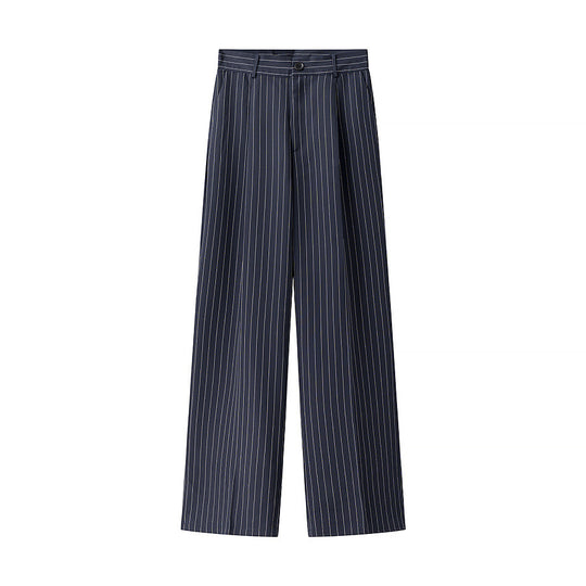 Damen Hochtaillierte Stoffhose mit elegantem Streifenmuster R&B