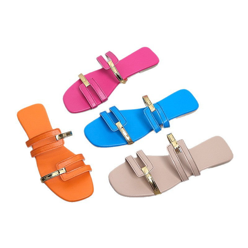 Damen elegante Sandalen mit modischem Riemen-Design R&B