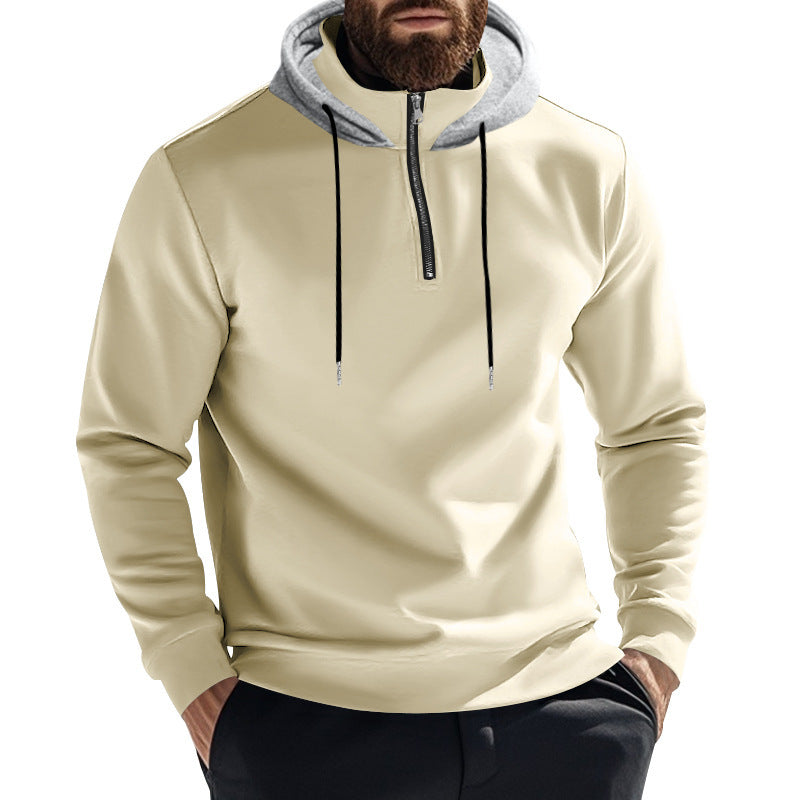 Herren Kapuzenpullover mit modernem Reißverschluss und stylischem Schnitt R&B