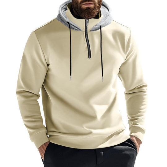 Herren Kapuzenpullover mit modernem Reißverschluss und stylischem Schnitt R&B