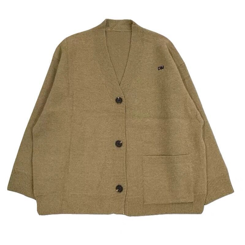 Damen Grob gestrickter Cardigan mit lässigem Schnitt und großen Taschen R&B