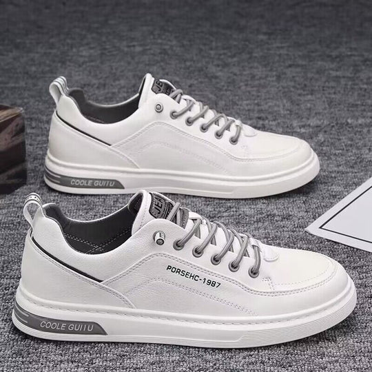 Damen Leder Sneakers mit modischen Akzenten und dämpfendem Sohlenprofil R&B